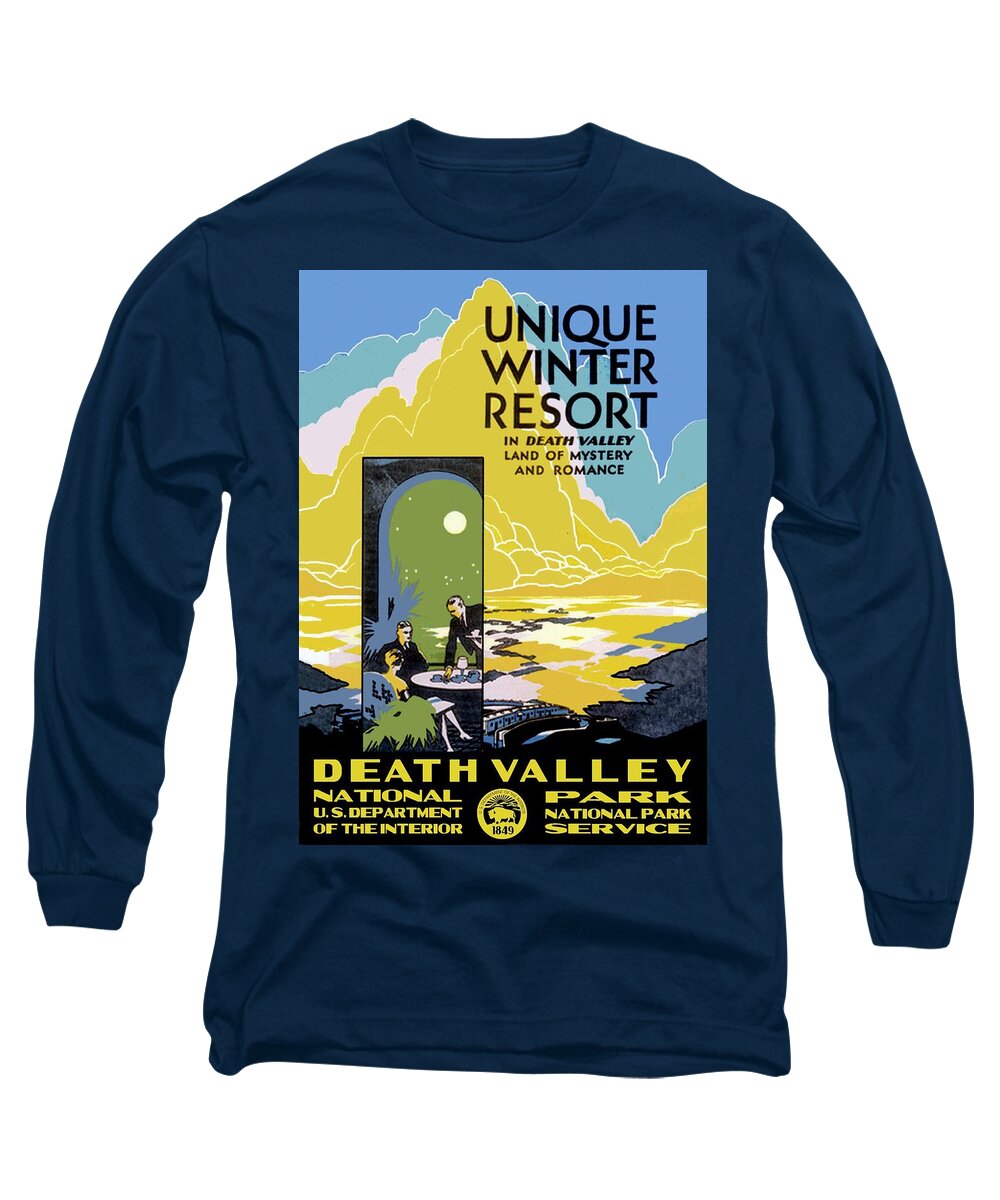Gooey skive Æsel Death Valley National Park Vintage Poster Long Sleeve T-Shirt for Sale by  Eric Glaser