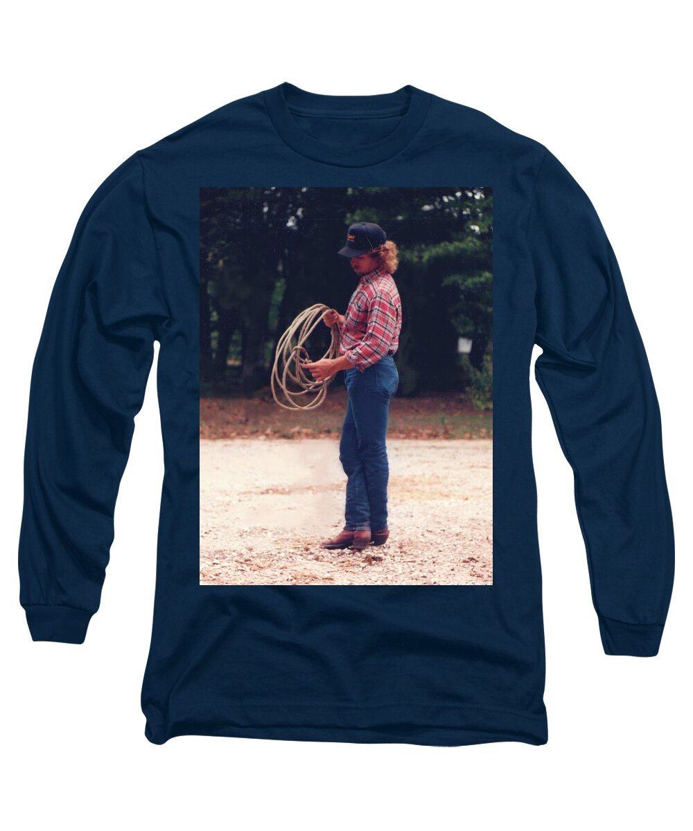 Male Long Sleeve T-Shirt featuring the photograph Eddie by Mary Ann Leitch