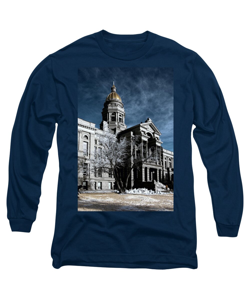 Wyoming Long Sleeve T-Shirt featuring the photograph Equality State Dome by Greg Collins