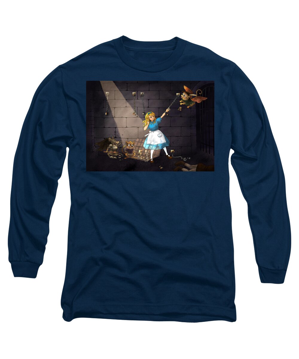 Wurtherington Long Sleeve T-Shirt featuring the painting Escape by Reynold Jay