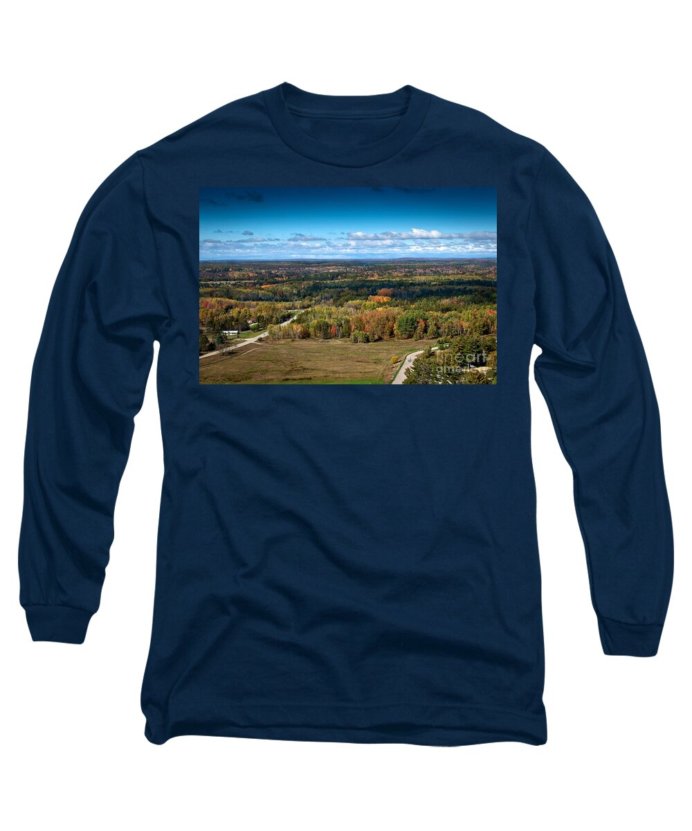Fall Landscape Long Sleeve T-Shirt featuring the photograph Falls Glory by Gwen Gibson
