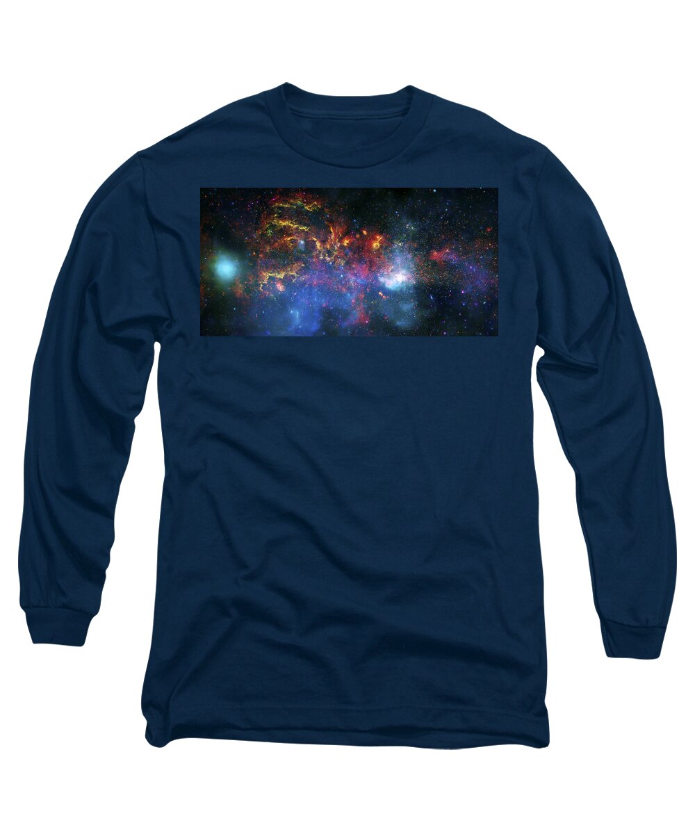 Universe Long Sleeve T-Shirt featuring the photograph Galactic Storm by Jennifer Rondinelli Reilly - Fine Art Photography