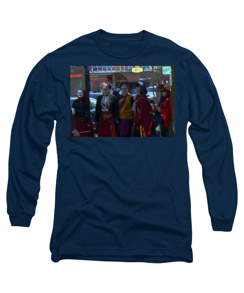 Halloween Long Sleeve T-Shirt featuring the photograph Ghouls Night Out by Kae Cheatham
