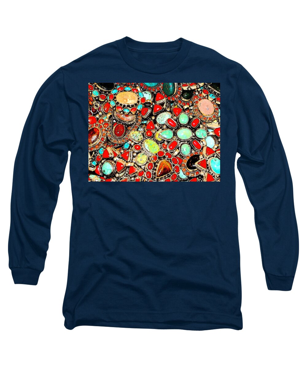 Jewelry Long Sleeve T-Shirt featuring the photograph Glamorous Glitter by Ira Shander