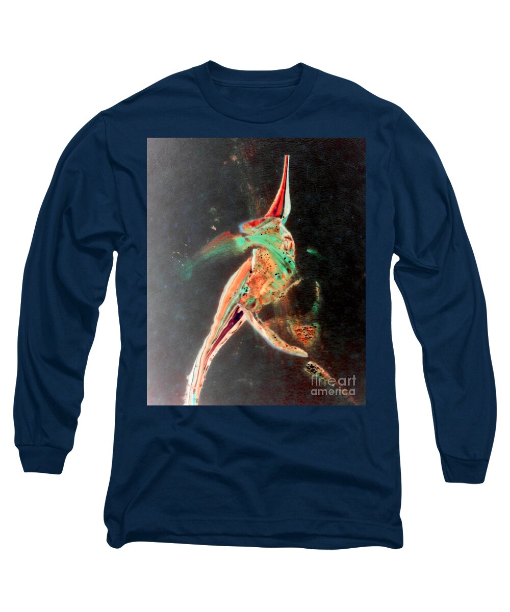 Body Art Long Sleeve T-Shirt featuring the painting In Jest by Jacqueline McReynolds