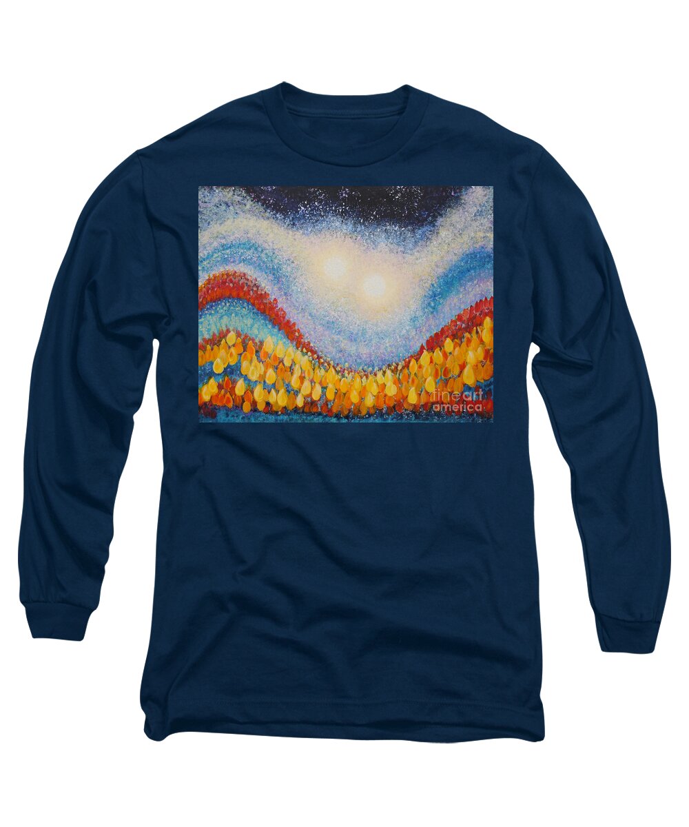 Jubilee Long Sleeve T-Shirt featuring the painting Jubilee by Holly Carmichael