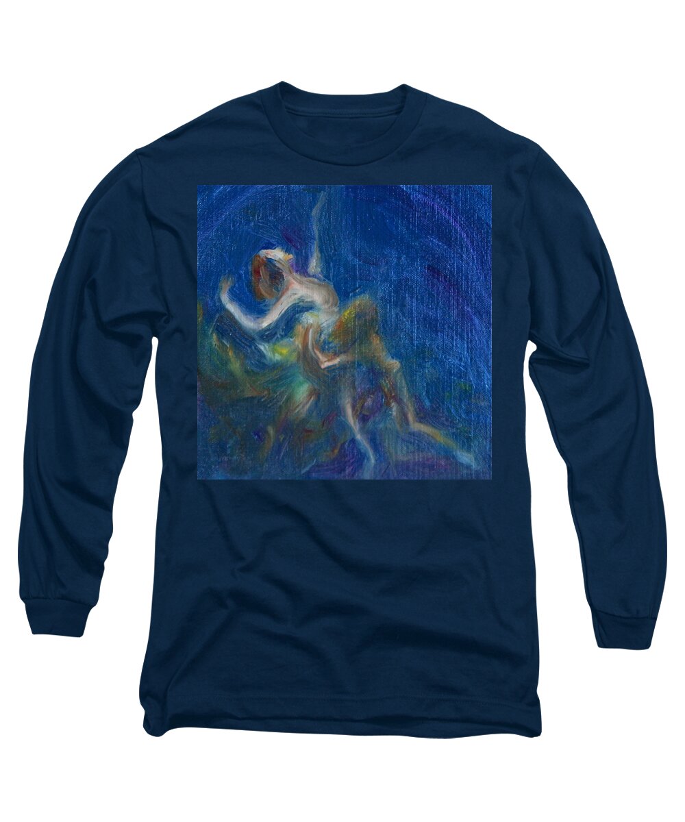 Art Long Sleeve T-Shirt featuring the painting Midsummer Nights Dream by Quin Sweetman