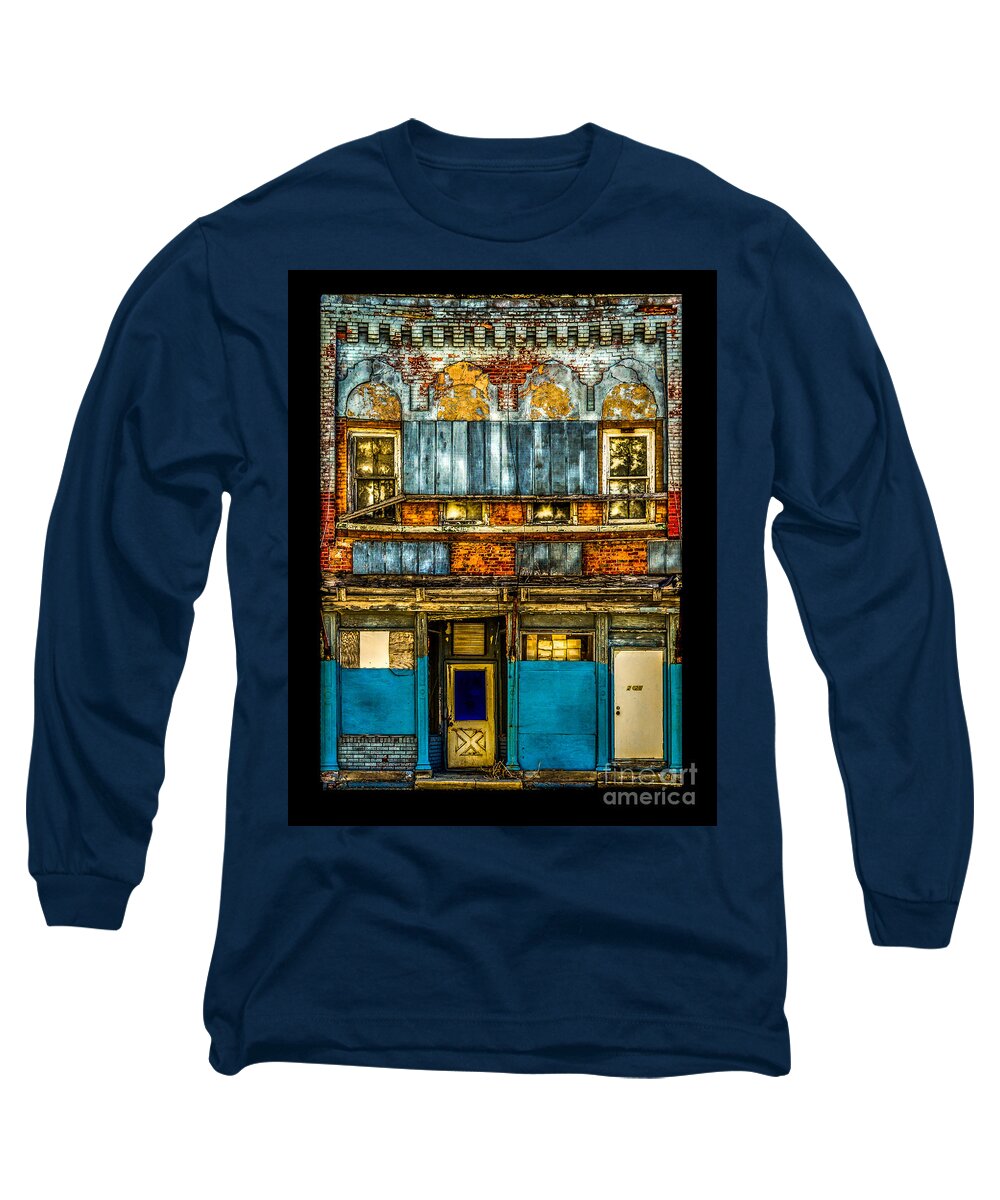 Old Long Sleeve T-Shirt featuring the photograph Old Building Hicksville Ohio by Michael Arend