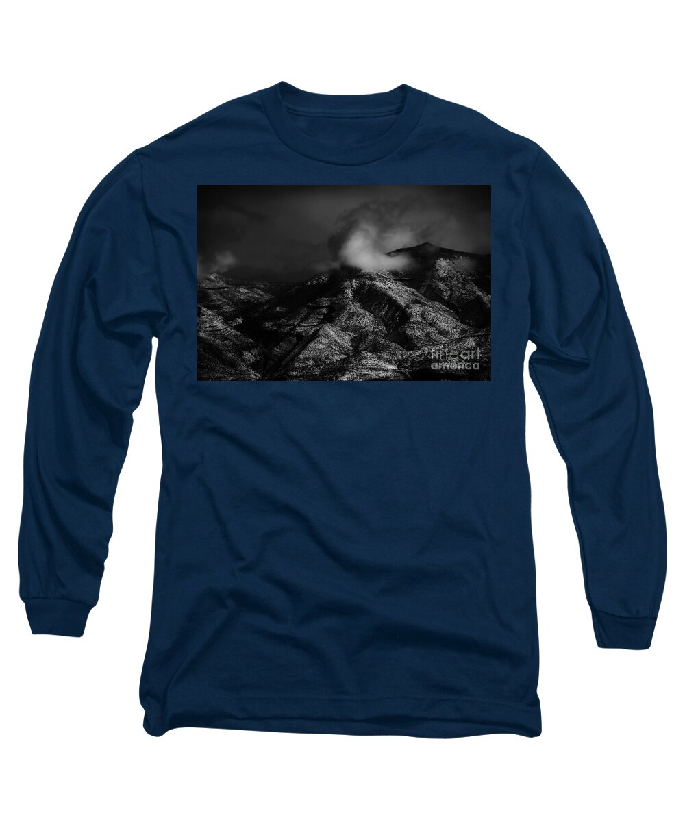 Black Long Sleeve T-Shirt featuring the photograph Ominous by Jessica S