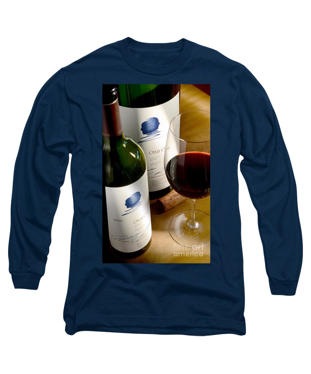 Wine Long Sleeve T-Shirt featuring the photograph Opus with Friends by Jon Neidert