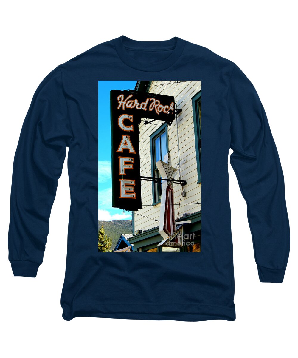 Hard Rock Caf￿empire Colorado Long Sleeve T-Shirt featuring the photograph Original Hard Rock Cafe of Empire by Fiona Kennard