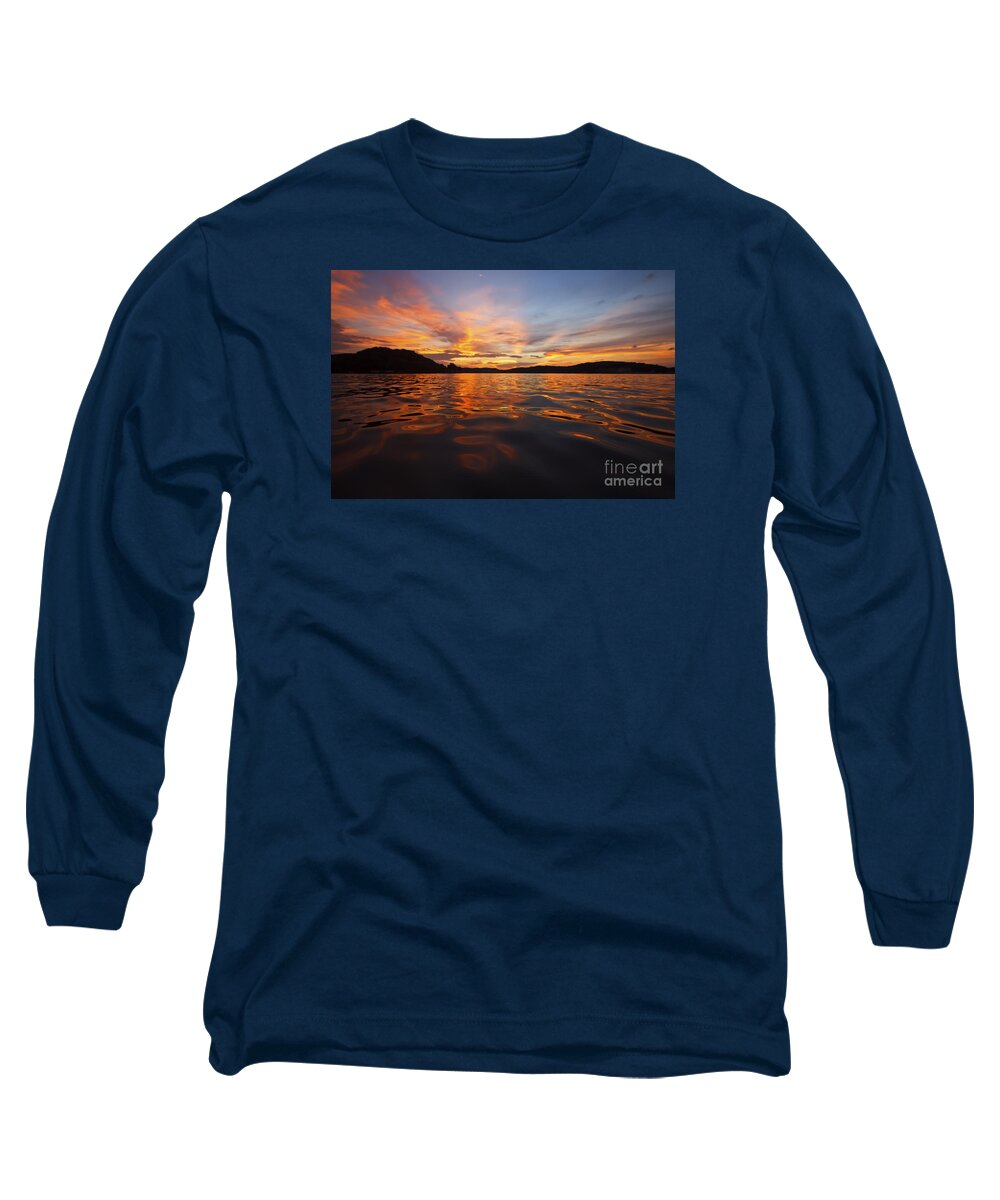Lake Of The Ozarks Long Sleeve T-Shirt featuring the photograph Ozark Sunset by Dennis Hedberg