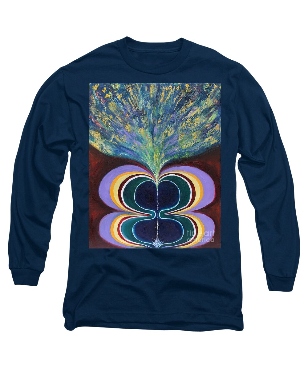 Prophetic Painting Long Sleeve T-Shirt featuring the painting PMS 42 Covenant of Salt by Anne Cameron Cutri