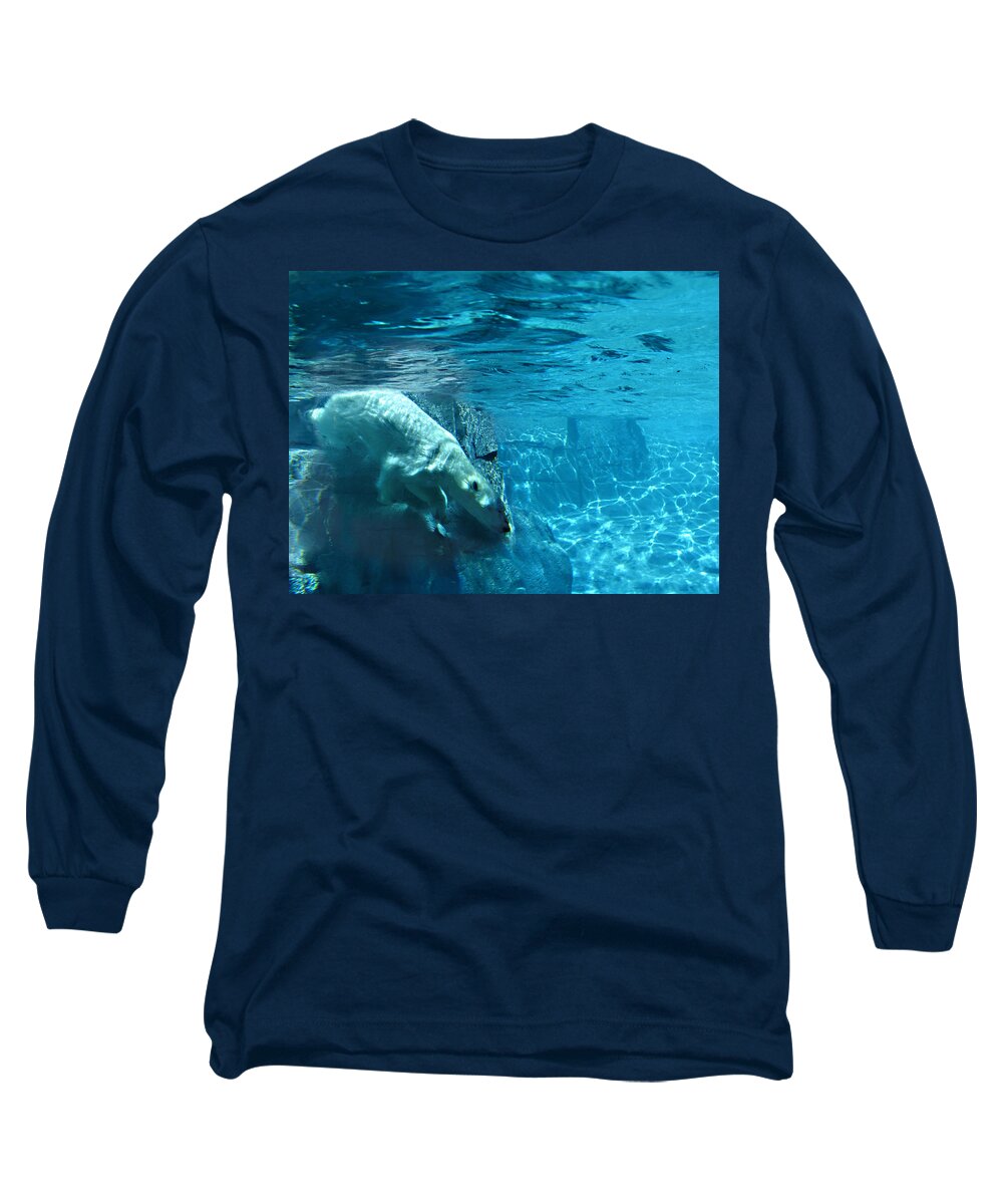Wild Life Long Sleeve T-Shirt featuring the photograph Polar Bear by Steve Karol