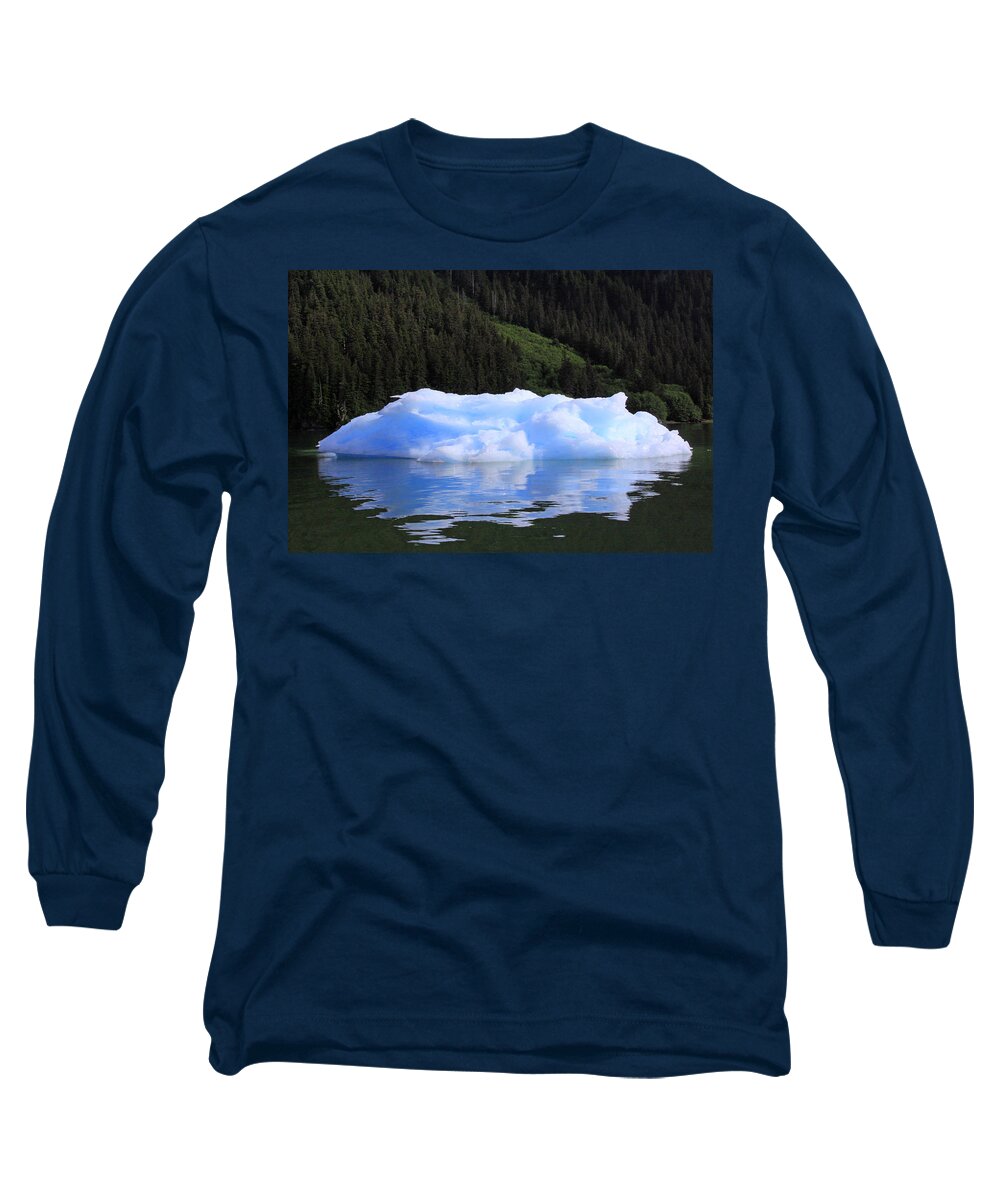 Iceberg Long Sleeve T-Shirt featuring the photograph Reflections in the Sea by Shoal Hollingsworth
