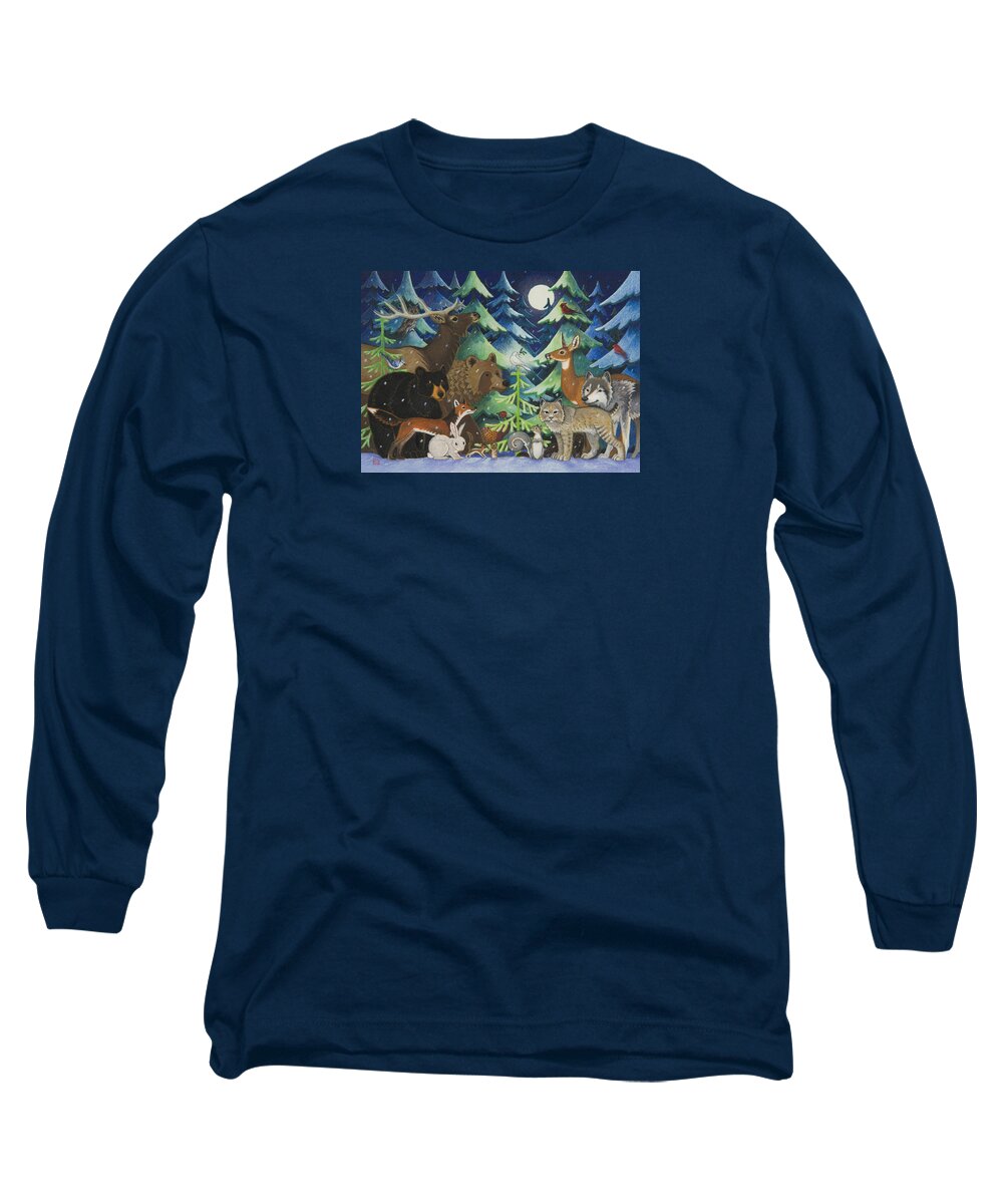 Christmas Long Sleeve T-Shirt featuring the painting Spirit of Peace by Lynn Bywaters