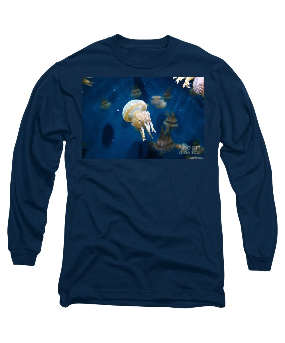 Jelly Long Sleeve T-Shirt featuring the photograph Spotted Jelly Fish 5D24950 by Wingsdomain Art and Photography