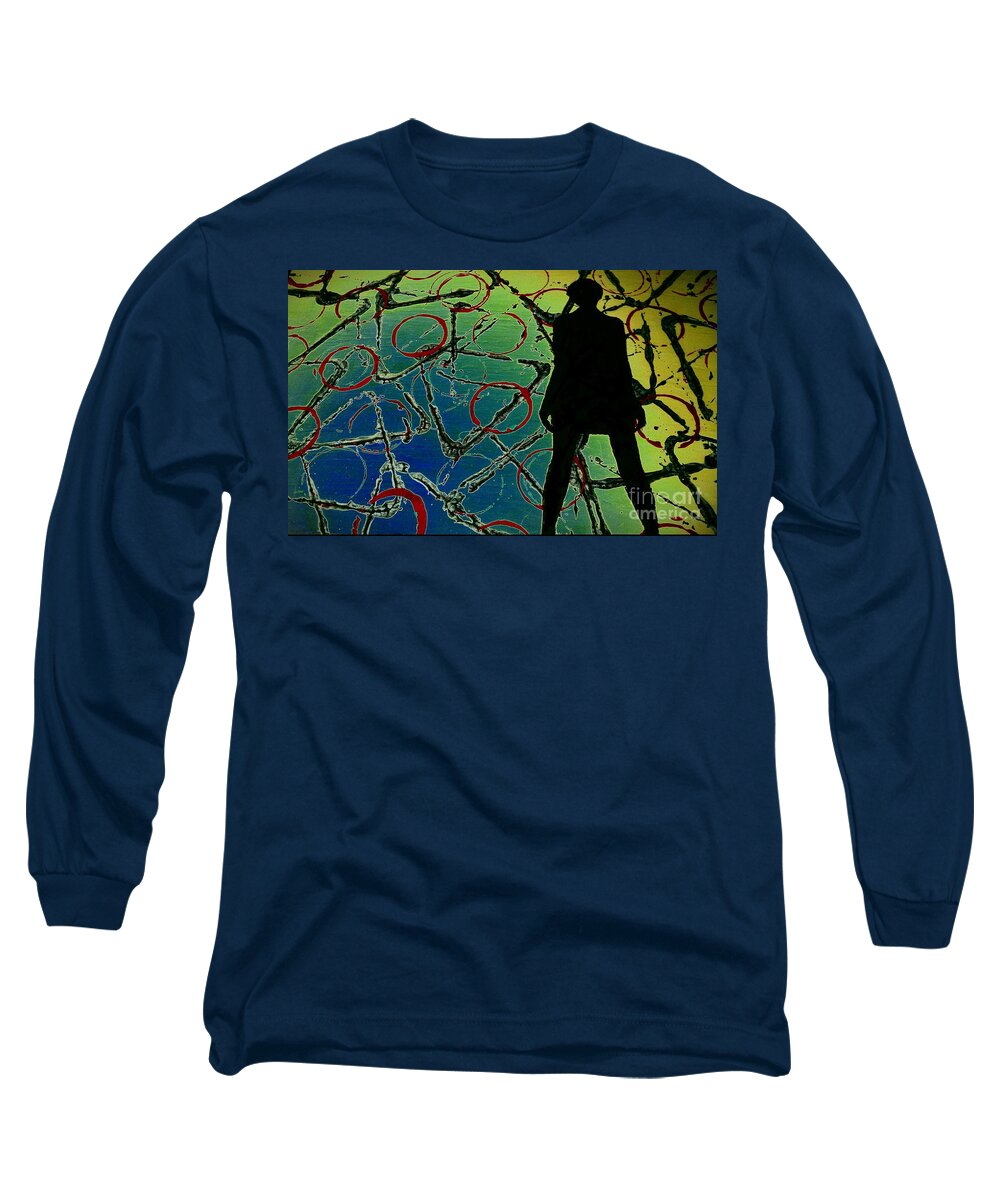 Future Long Sleeve T-Shirt featuring the painting Her Future Is Now by Jacqueline McReynolds