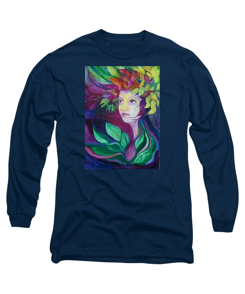 Woman Long Sleeve T-Shirt featuring the painting Eternal Spring by Carolyn LeGrand