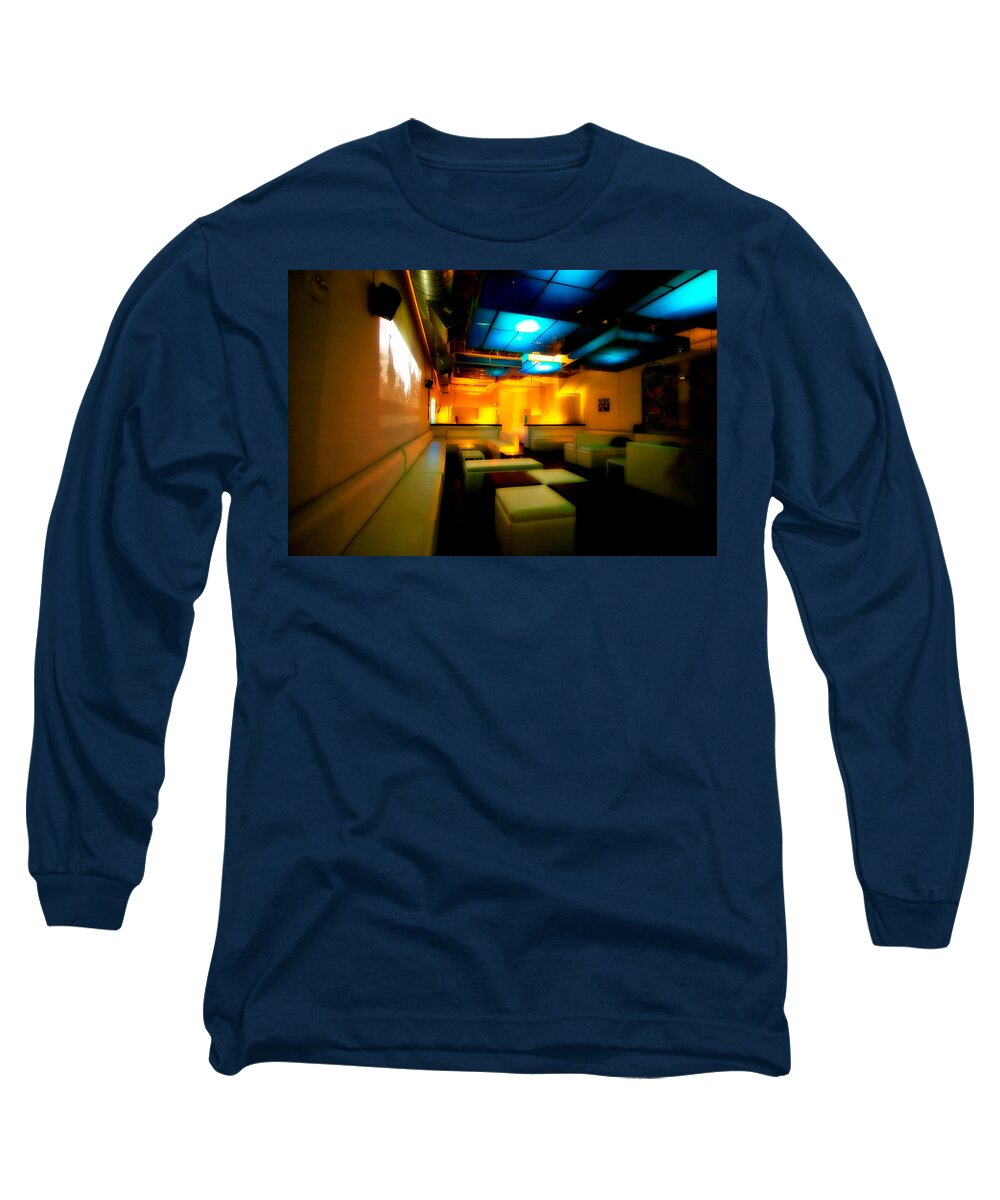 Lounge Long Sleeve T-Shirt featuring the photograph White Lounge by Melinda Ledsome
