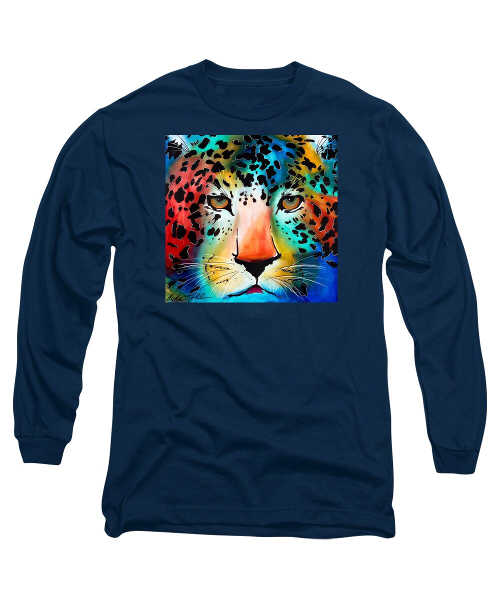 Acrylic Long Sleeve T-Shirt featuring the painting Wild Thing by Dede Koll