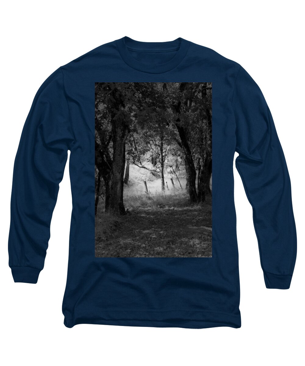 Landscape Long Sleeve T-Shirt featuring the photograph Through the Trees #1 by Kathleen Grace