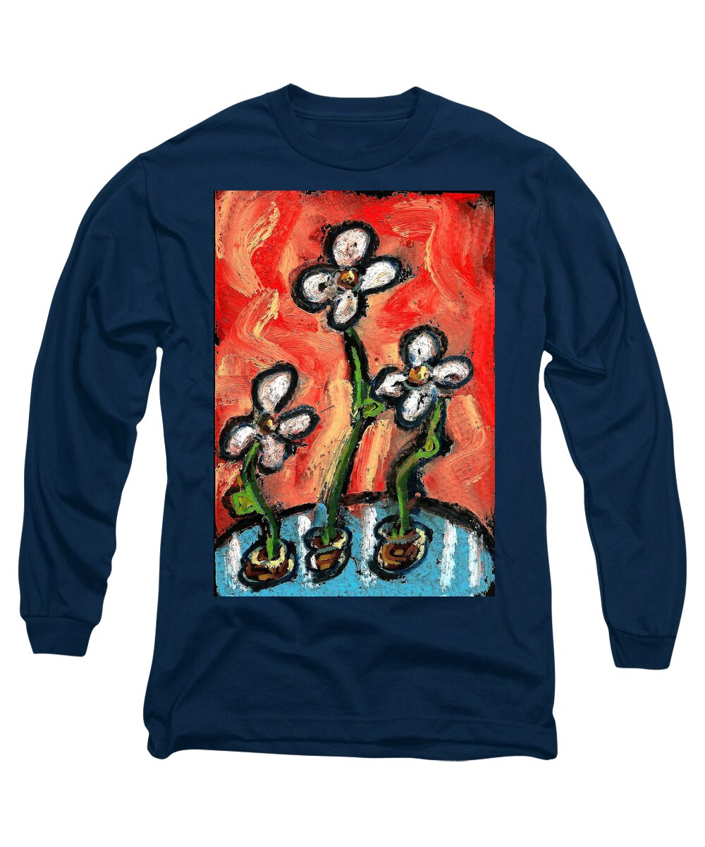 • Abstract  Long Sleeve T-Shirt featuring the painting Untitled 2011 #3 by Gustavo Ramirez