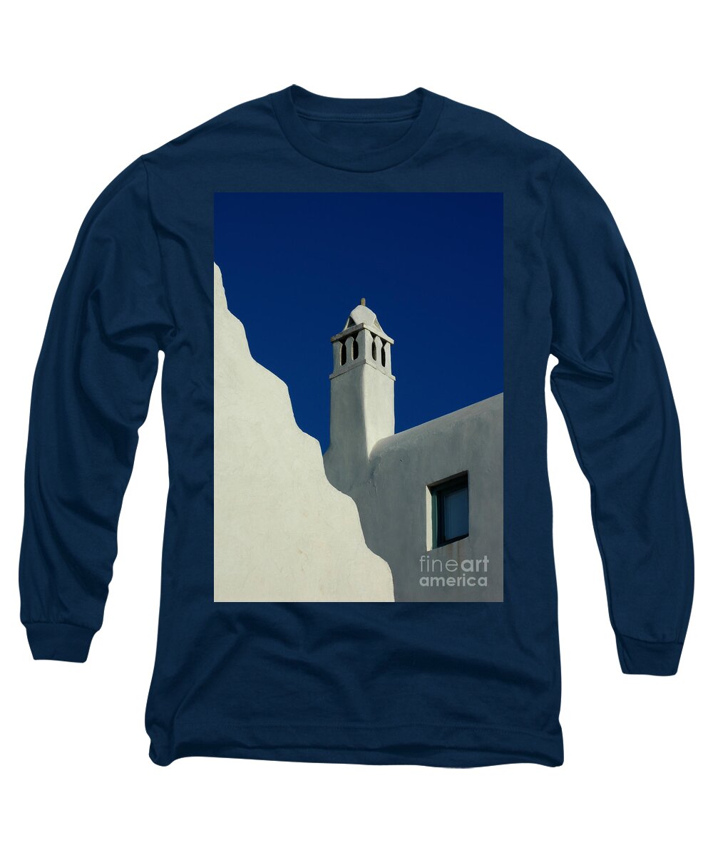 Mykonos Long Sleeve T-Shirt featuring the photograph Buildings of Mykonos by Vivian Christopher