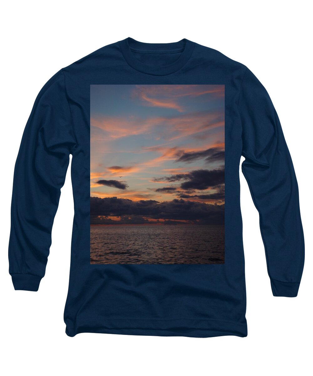 Lake Superior Long Sleeve T-Shirt featuring the photograph God's Evening Painting by Bonfire Photography