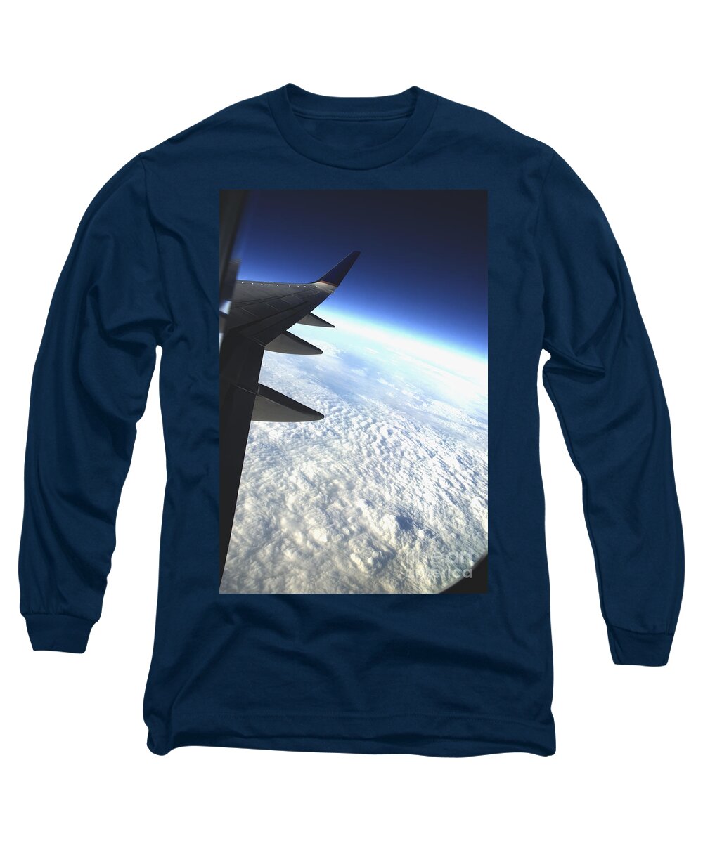 Plane Long Sleeve T-Shirt featuring the photograph In Orbit by Micah May