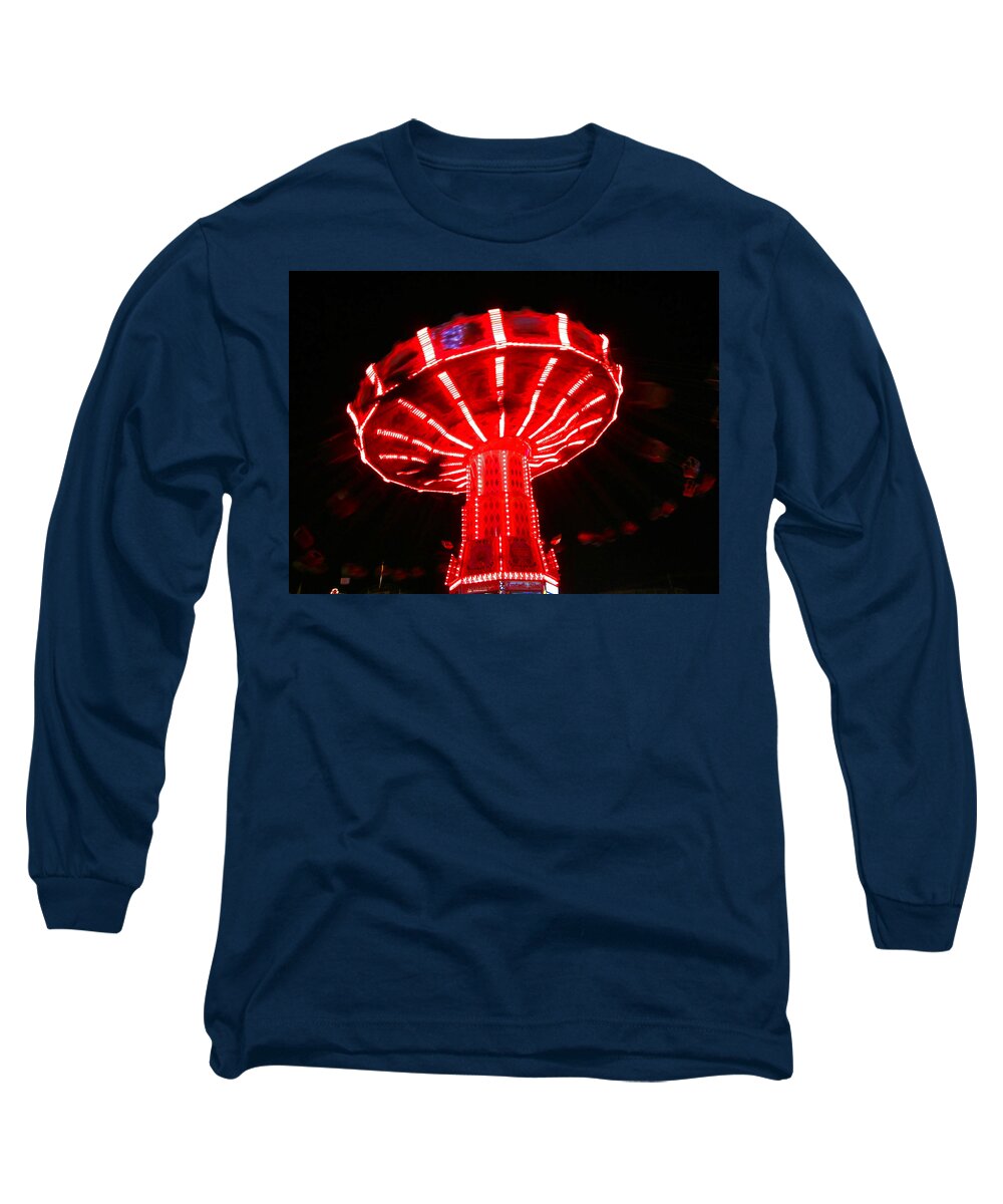 Fairs Long Sleeve T-Shirt featuring the photograph Red Ride Is Wild by Kym Backland