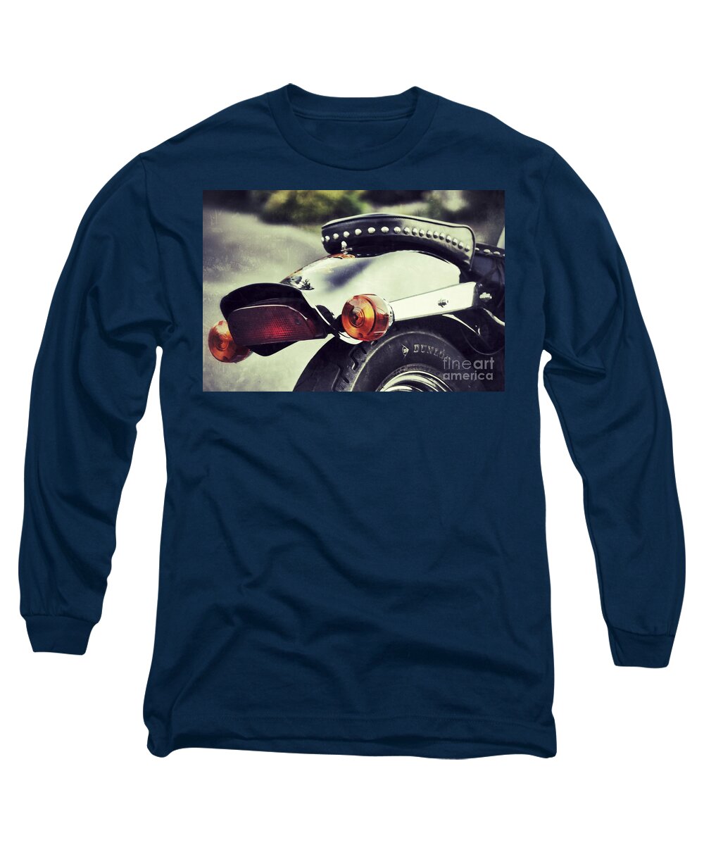 Motorcycle Long Sleeve T-Shirt featuring the photograph The End by Traci Cottingham