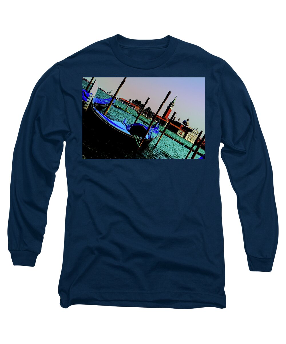 Italy Long Sleeve T-Shirt featuring the photograph Venice in Color by La Dolce Vita