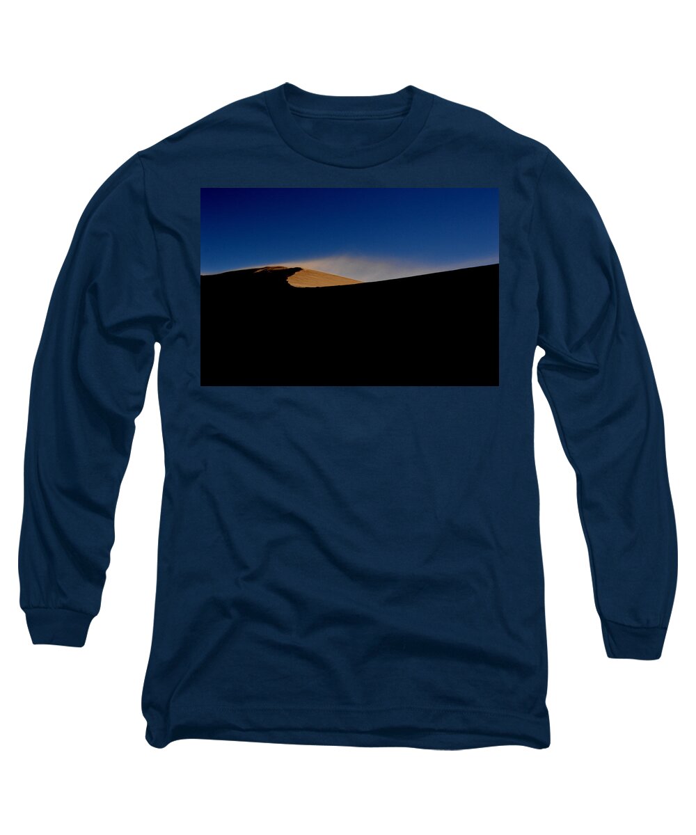 Dunes Long Sleeve T-Shirt featuring the photograph Blowin in the Wind.. #1 by Al Swasey
