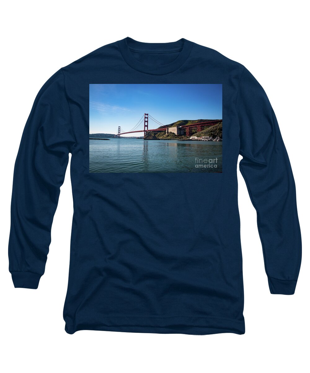 Bridge Long Sleeve T-Shirt featuring the photograph Golden Gate Bridge in San Francisco, USA by Amanda Mohler