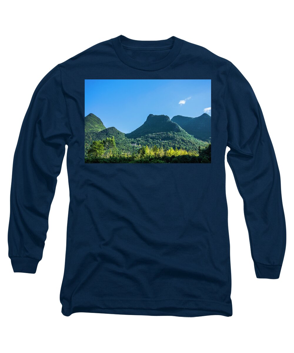 Countryside Long Sleeve T-Shirt featuring the photograph Countryside scenery in autumn #11 by Carl Ning