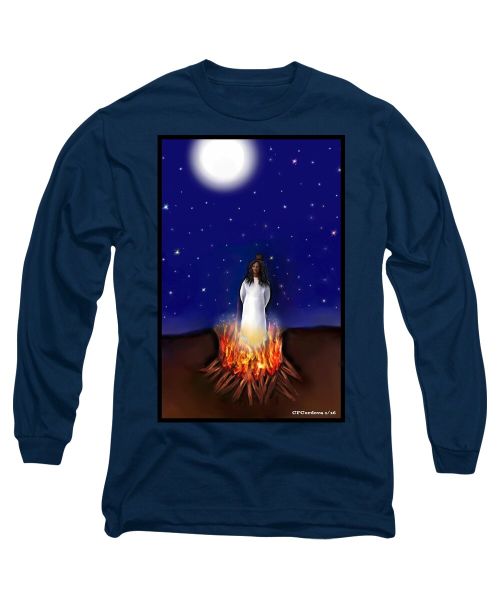 Woman Long Sleeve T-Shirt featuring the digital art Tara 2 #1 by Carmen Cordova