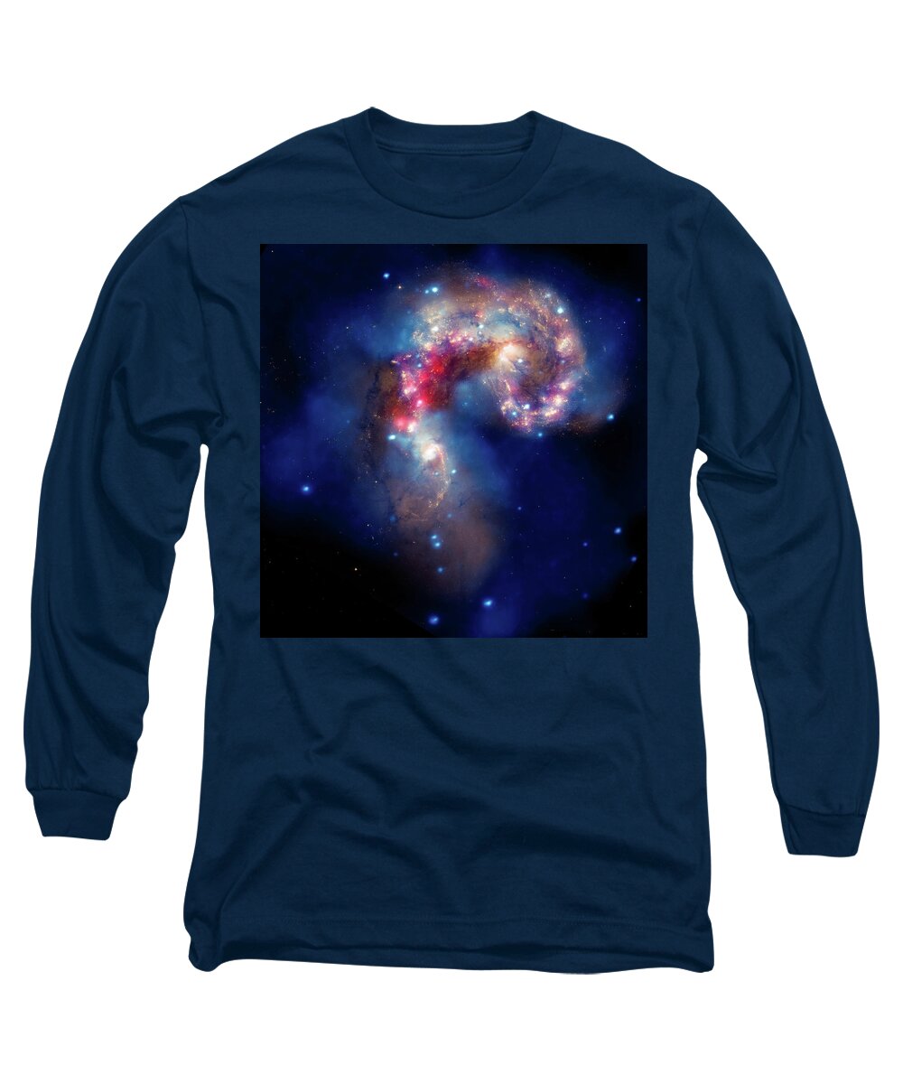 Cosmos Long Sleeve T-Shirt featuring the photograph A Galactic Spectacle by Marco Oliveira