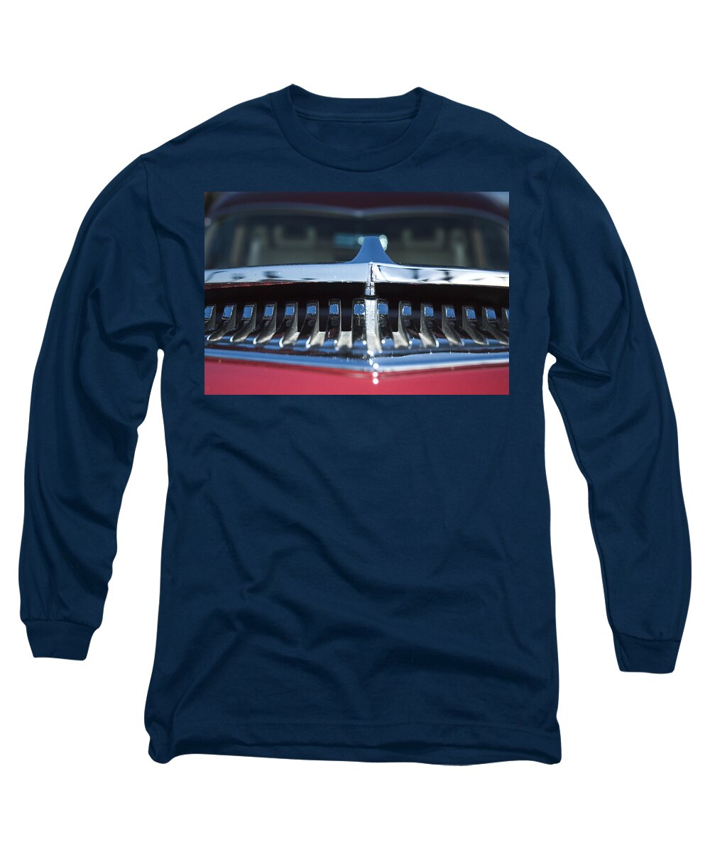 Auto Long Sleeve T-Shirt featuring the photograph A Toothy Grin by Richard Henne