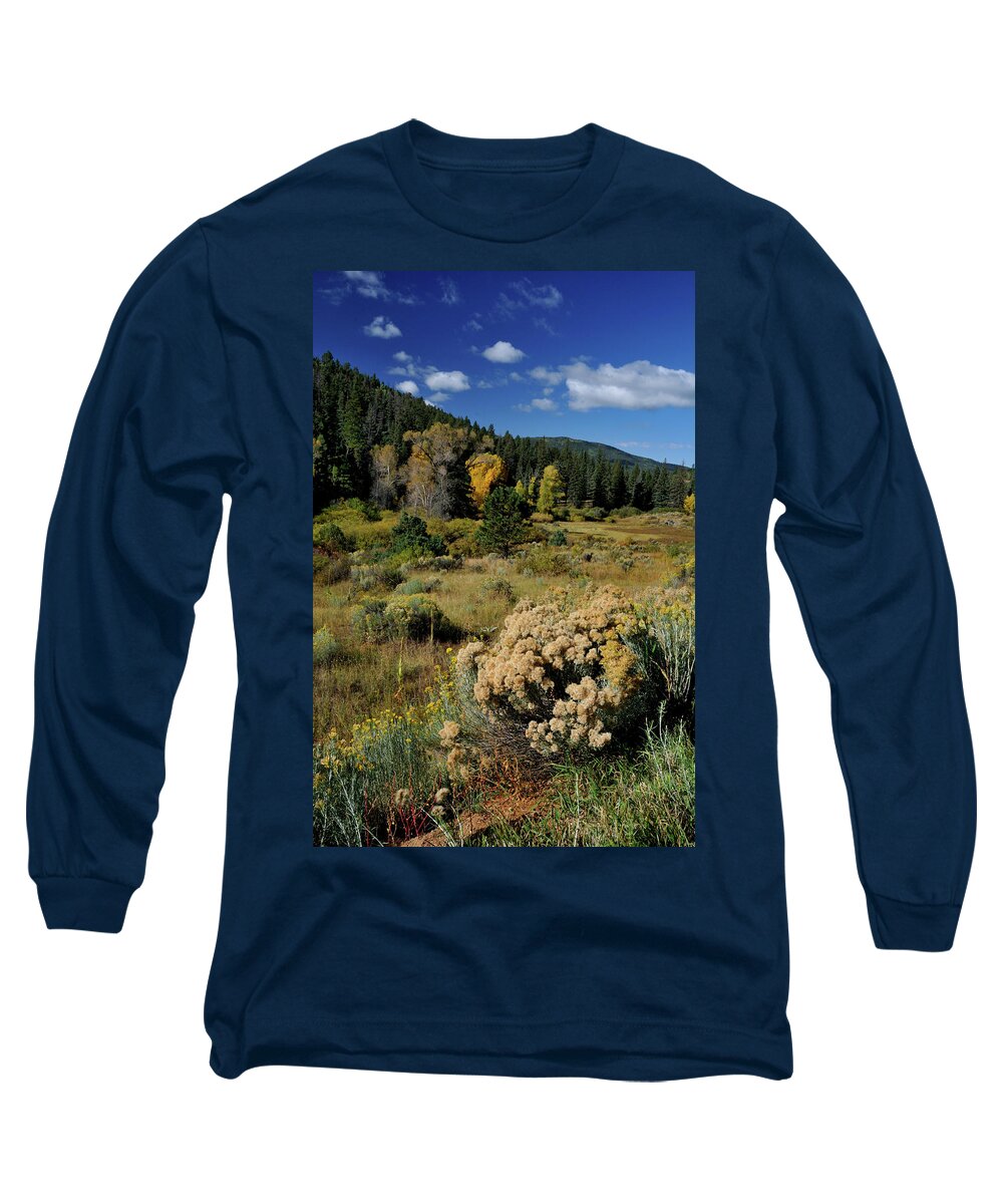 Landscape Long Sleeve T-Shirt featuring the photograph Autumn Morning In The Canyon by Ron Cline