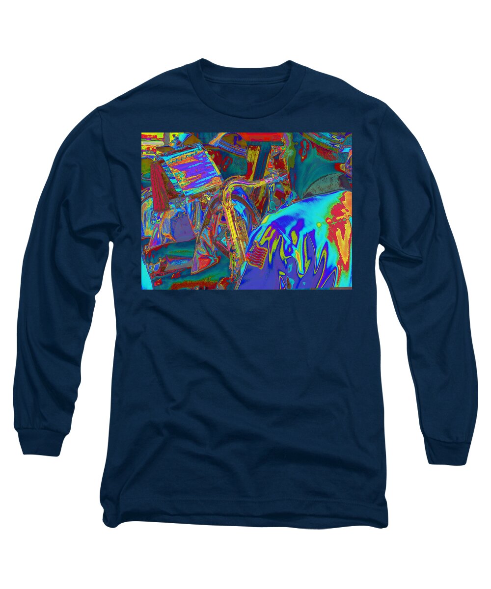 Sax Long Sleeve T-Shirt featuring the photograph Battle Hymn of the Republic on Sax by C H Apperson
