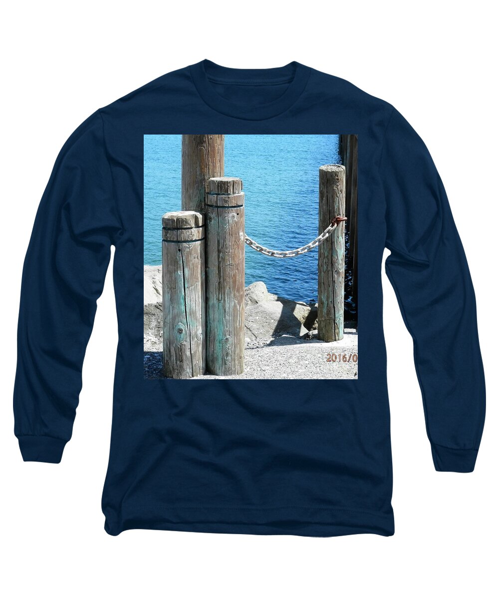 Crescent City California Long Sleeve T-Shirt featuring the photograph Bay front by Barbara Leigh Art