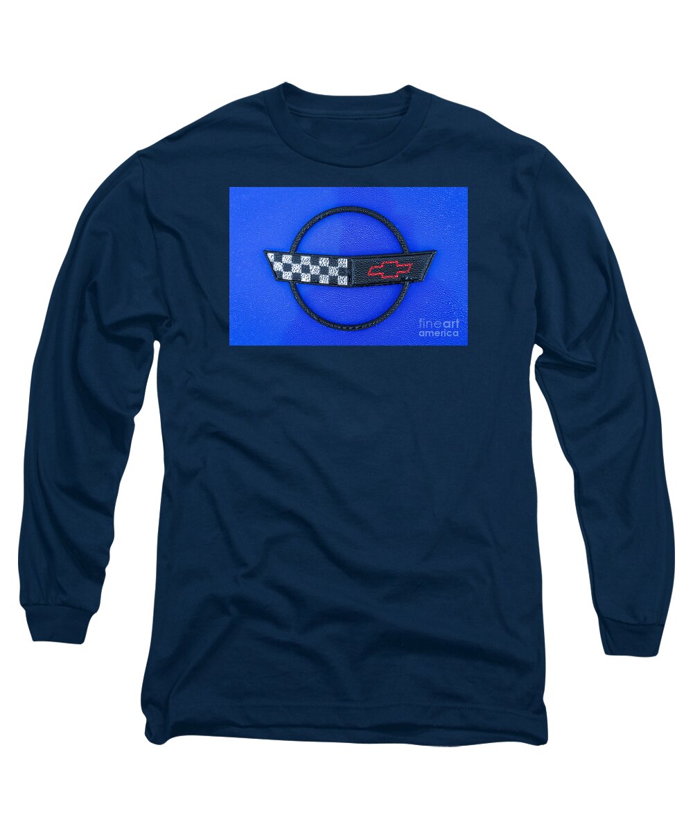 Corvette Long Sleeve T-Shirt featuring the photograph Blue C4 by Dennis Hedberg