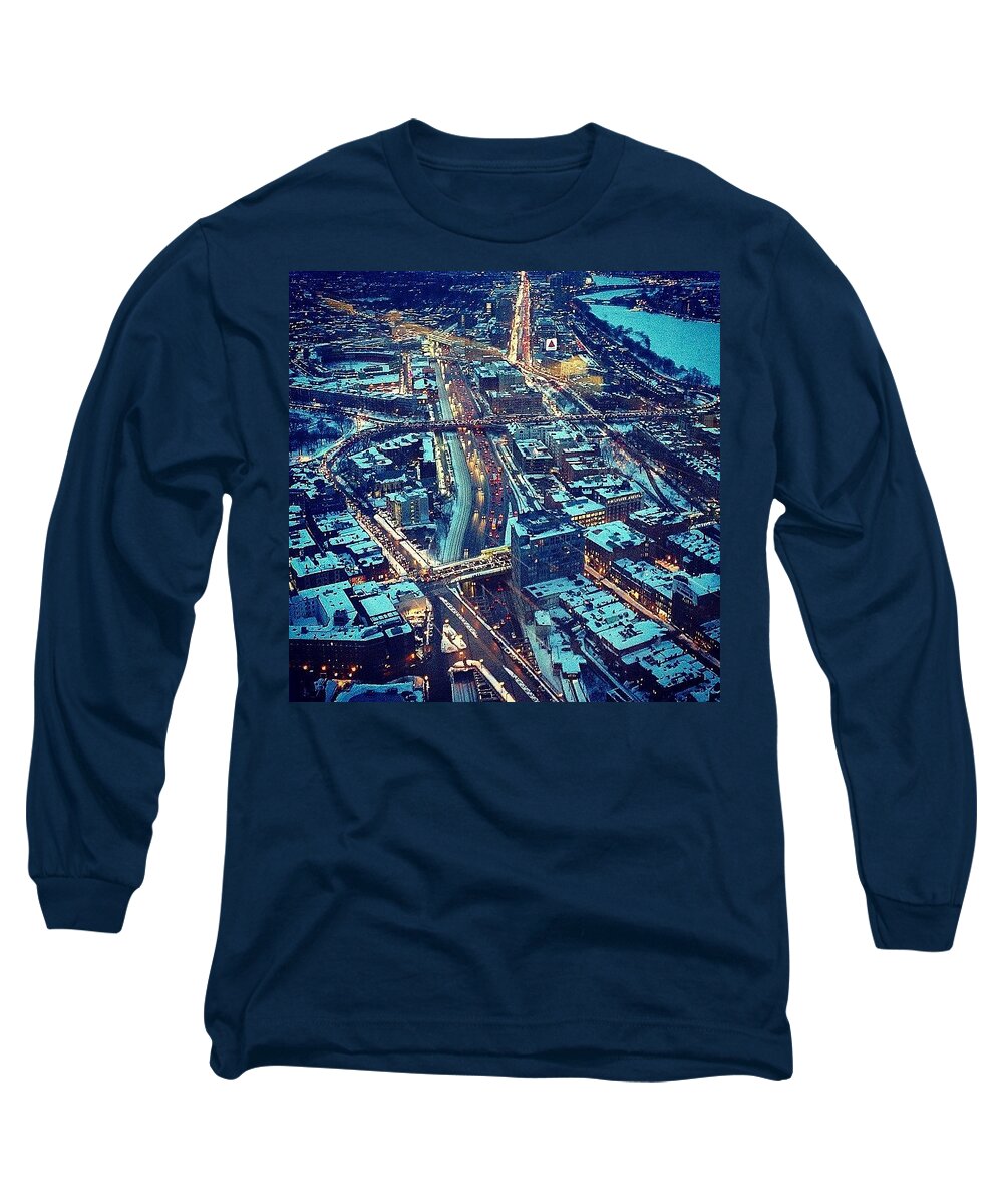 City Long Sleeve T-Shirt featuring the photograph Landmarks by Kate Arsenault 