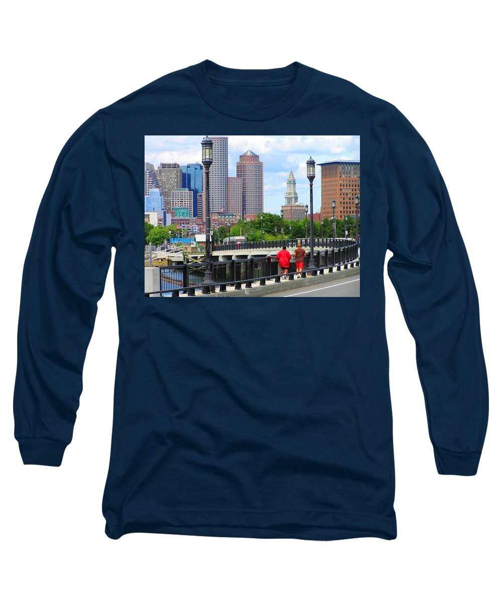 Boston Long Sleeve T-Shirt featuring the photograph Boston by Oleg Zavarzin