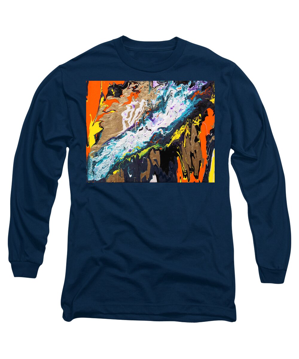 Fusionart Long Sleeve T-Shirt featuring the painting Bridge by Ralph White