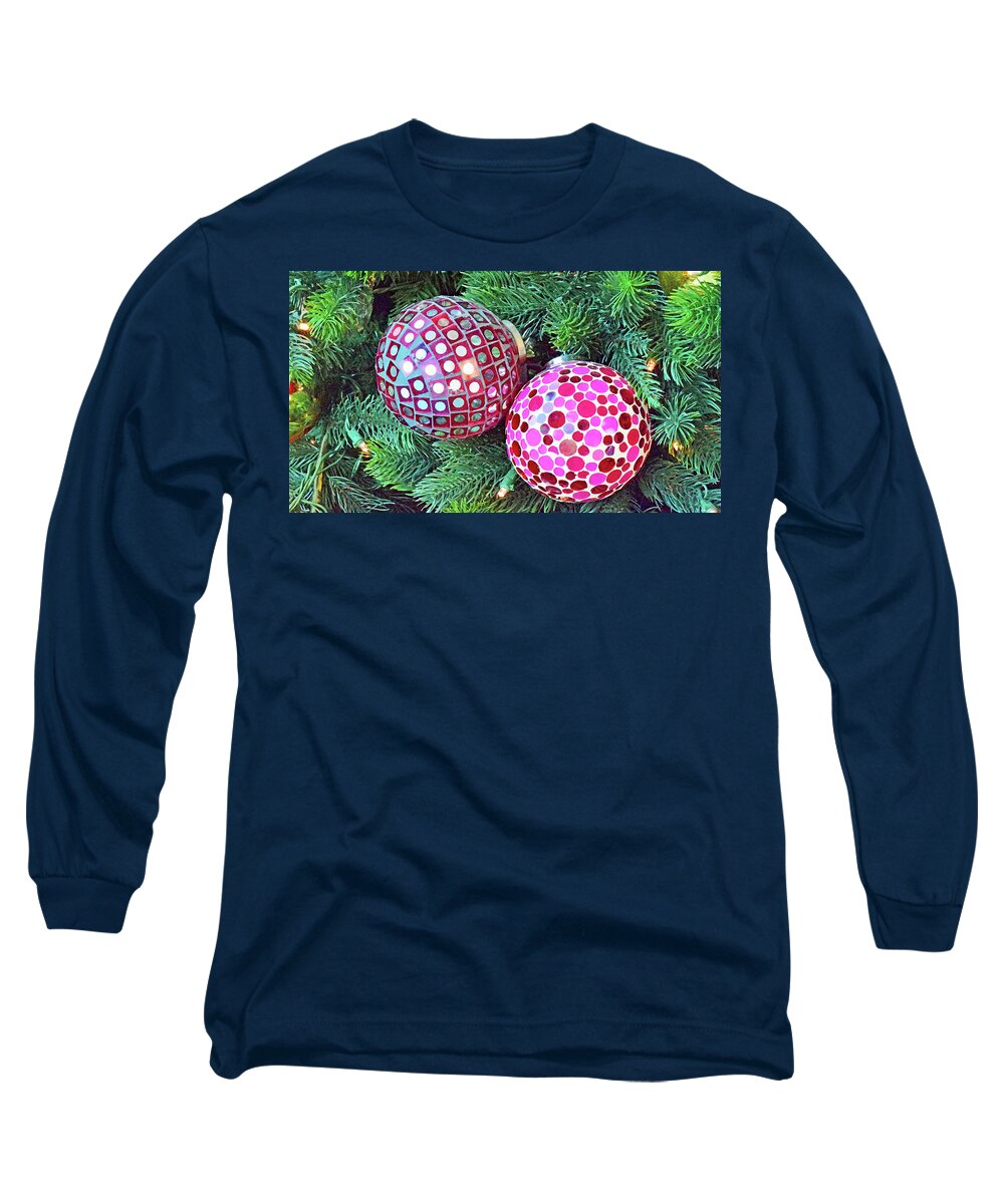 Christmas Dots Long Sleeve T-Shirt featuring the photograph Christmas Dots No. 1-1 by Sandy Taylor