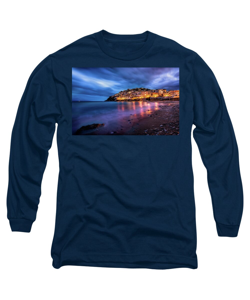 Kavala Long Sleeve T-Shirt featuring the photograph Cloudscaped by Elias Pentikis
