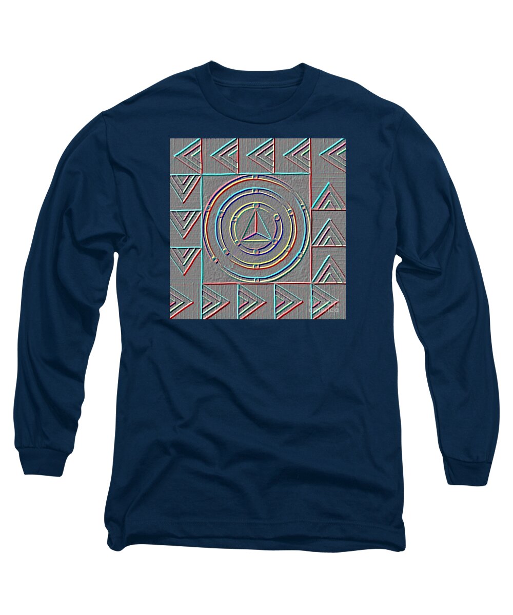 Design Long Sleeve T-Shirt featuring the painting Color Design by Norma Appleton