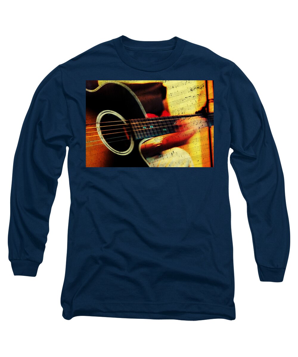 Music Long Sleeve T-Shirt featuring the photograph Composing Hallelujah. Music from the Heart by Jenny Rainbow